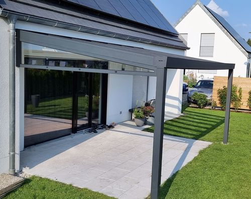 Terrassenüberdachung Glas Alu, Glaserei Andreas Asam Augsburg